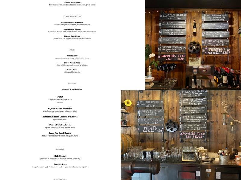 UPCIDER Menu