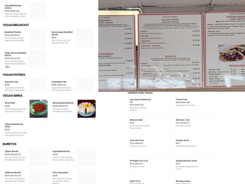 Veganos Kitchen Menu