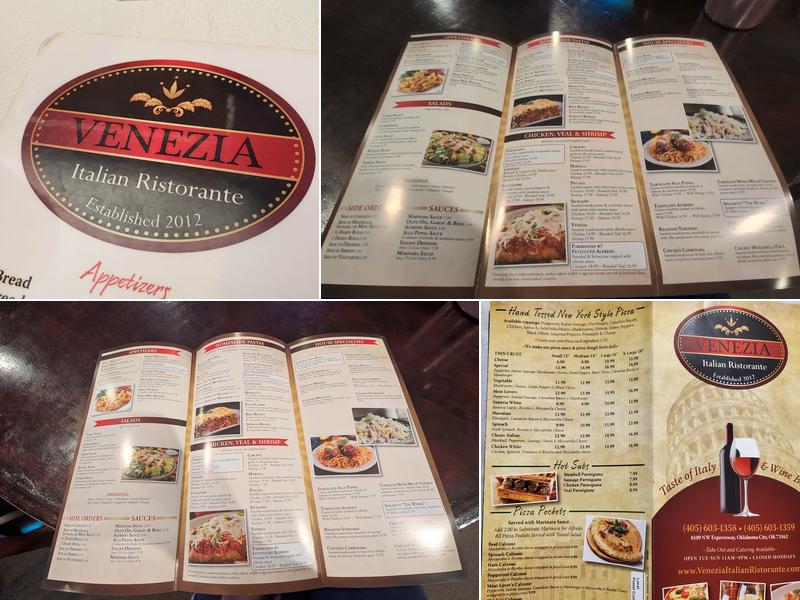 Venezia Menu