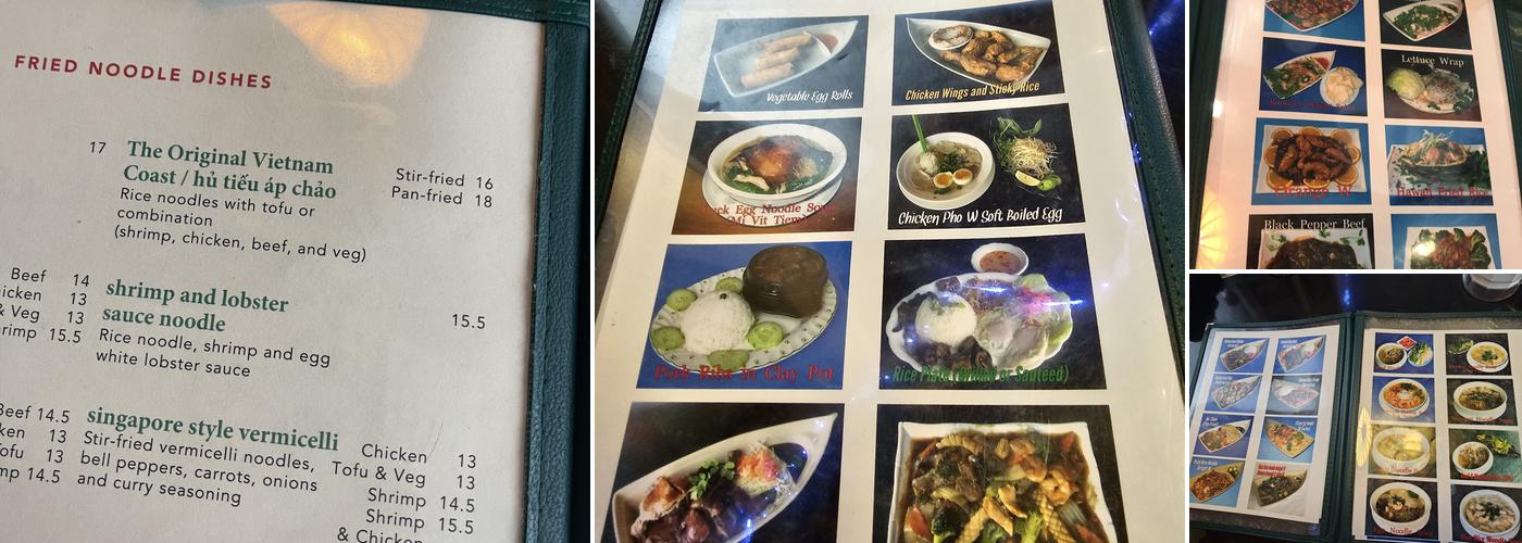 Vietnam Coast Restaurant Menu