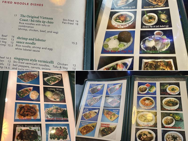 Vietnam Coast Restaurant Menu
