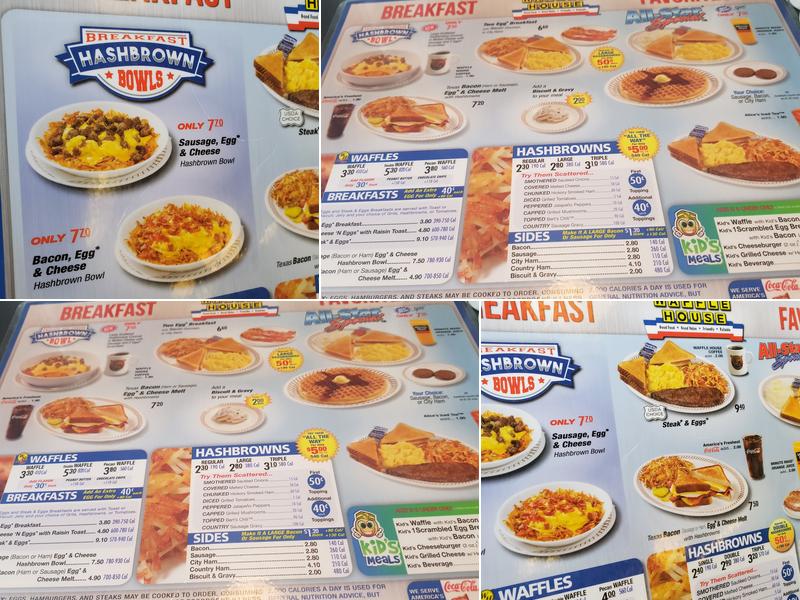 Waffle House Menu
