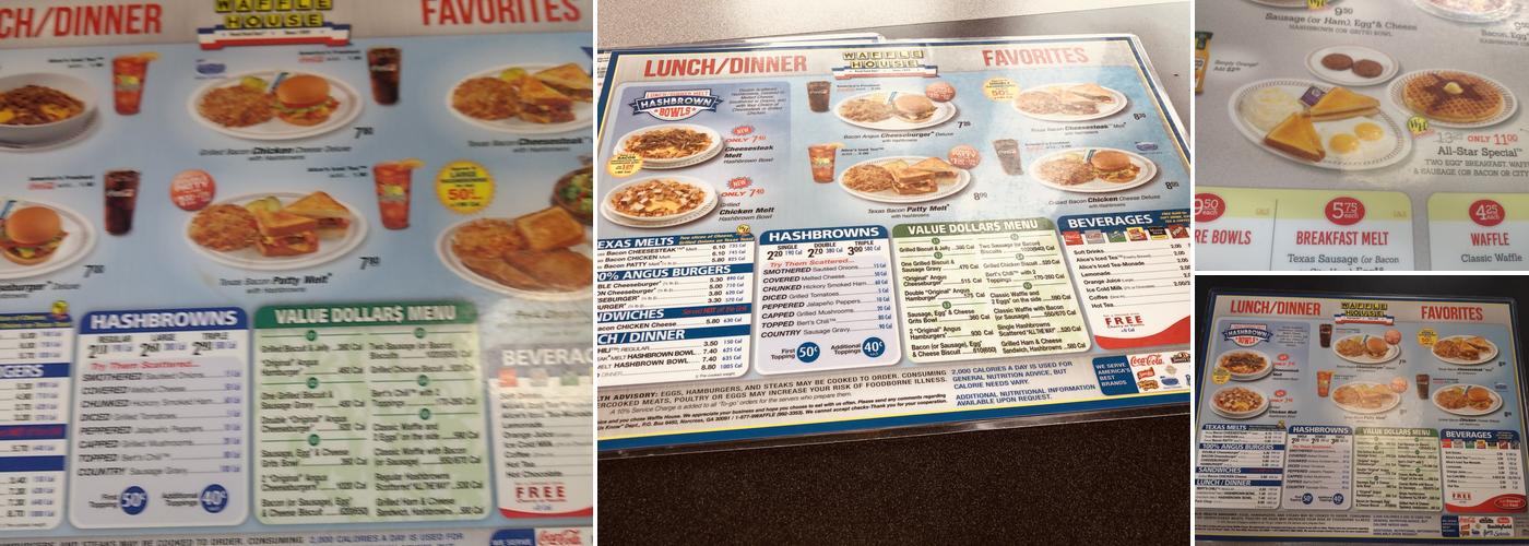 Waffle House Menu