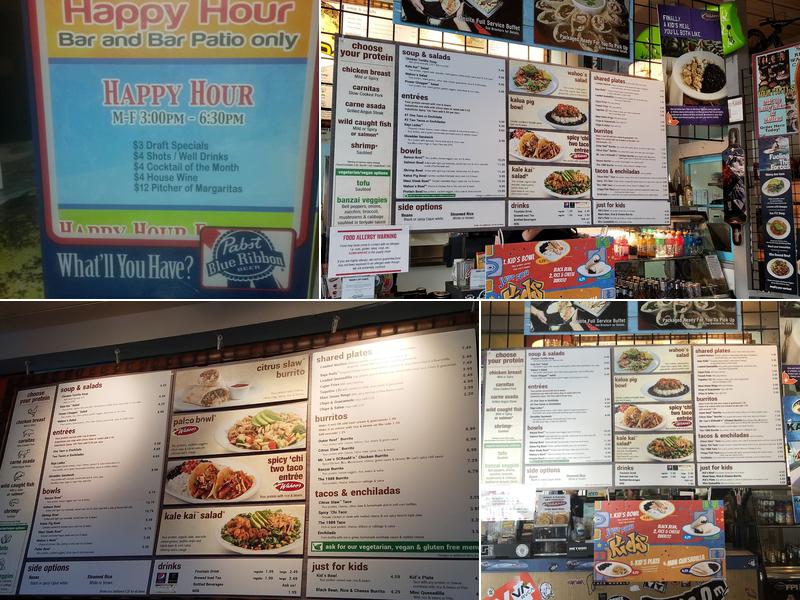 Wahoo's Fish Taco Menu