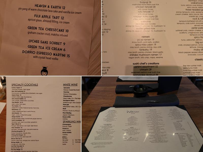 Wakamono Menu