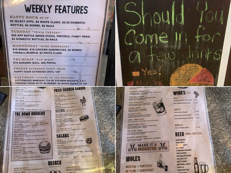 Wayward Bar & Kitchen Menu