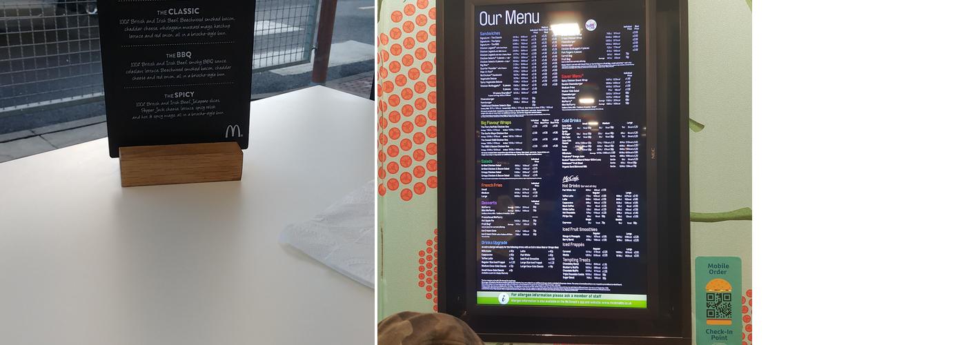 McDonald's Menu