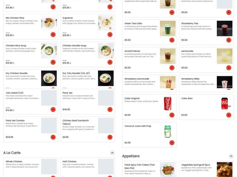 What The Cluck Haight Menu