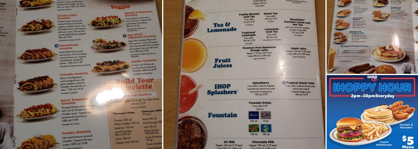 IHOP Menu