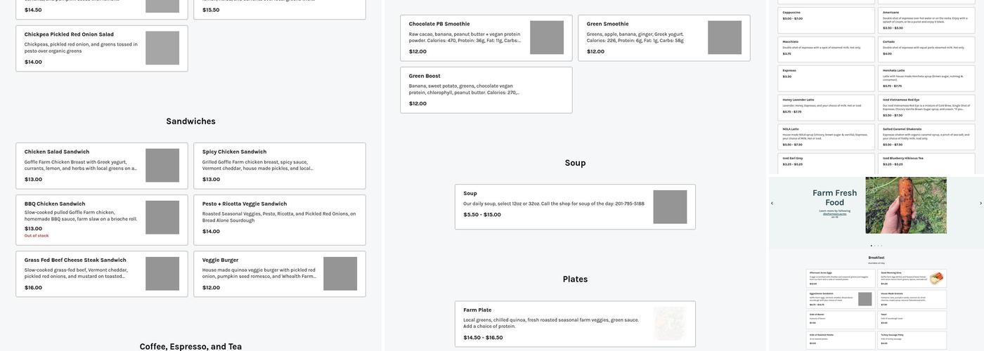 Whealth Kitchen Menu