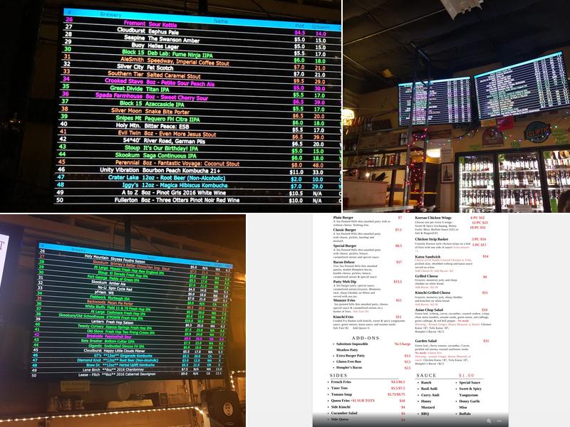 Chuck's Hop Shop Greenwood Menu