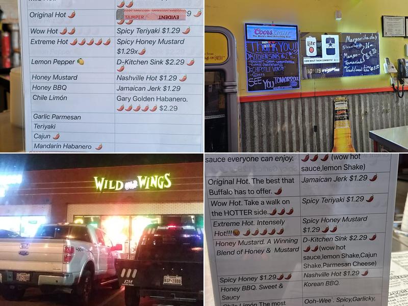 Wild Over Wings Menu