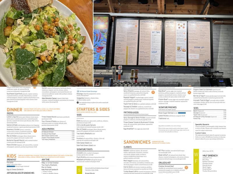Wildflower Menu