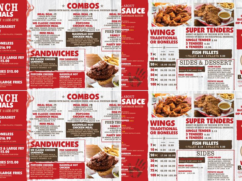 WingBasket Menu