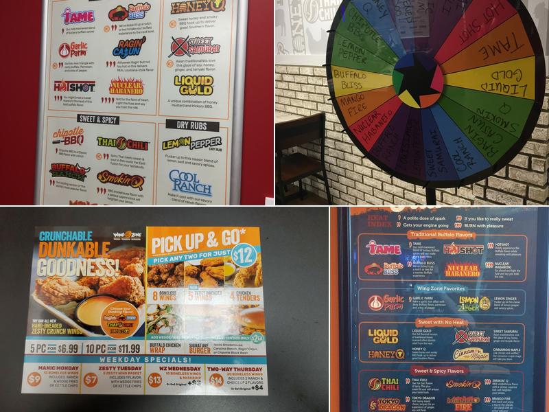 Wing Zone Menu