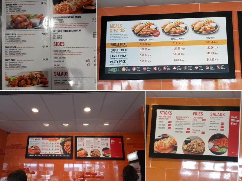 Epic Wings Menu