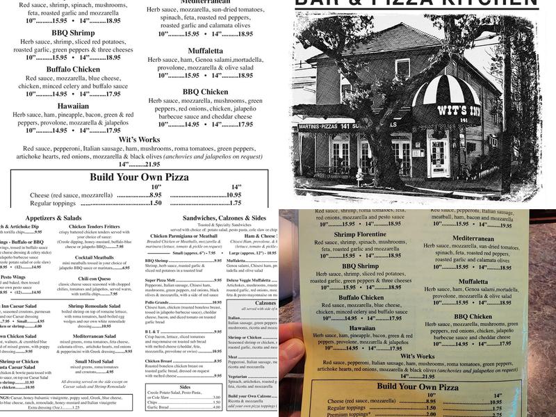 Wit's Inn Menu