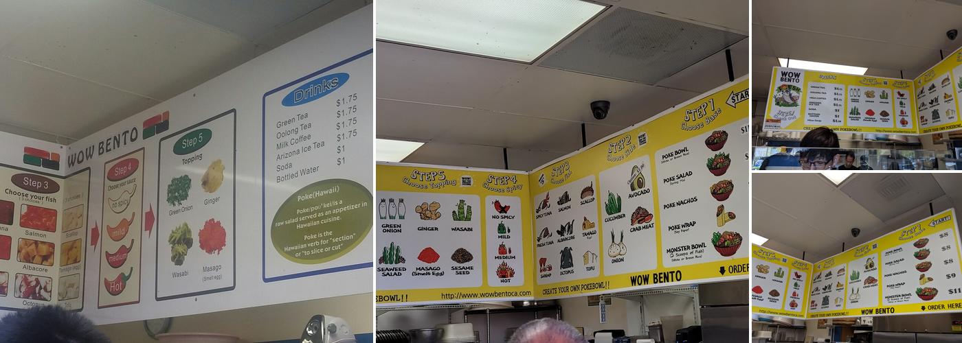 Wow Bento Menu