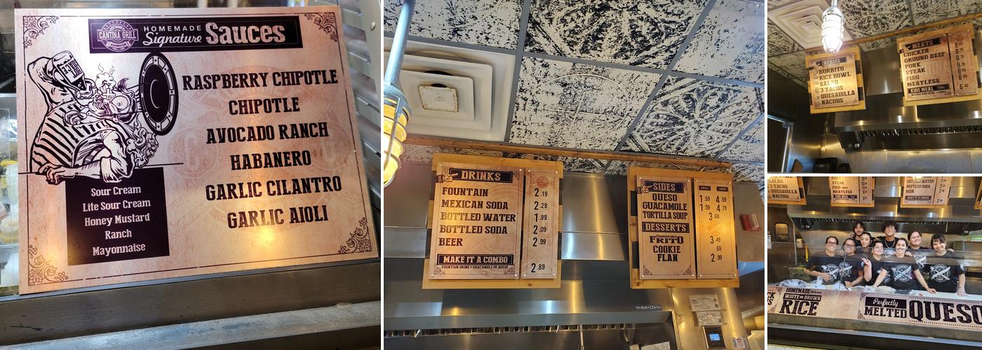 Xochimex Cantina Grill Menu