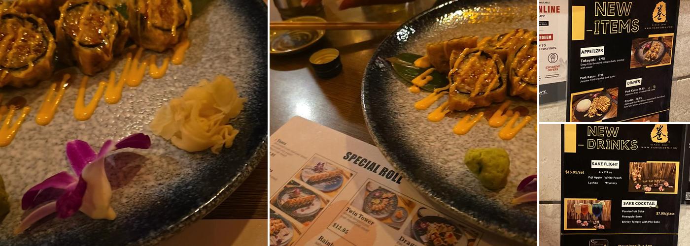 YamaChen's Sushi Menu
