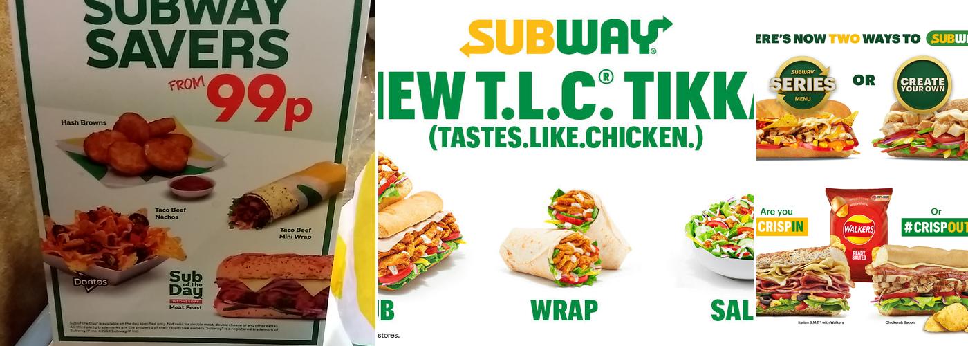 Subway Menu