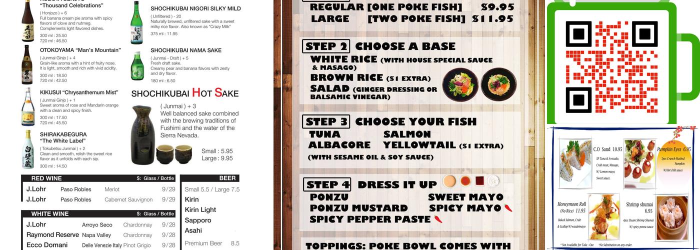 Yen Sushi & Sake Bar Menu