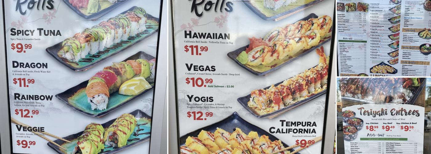 Yogis Grill Menu