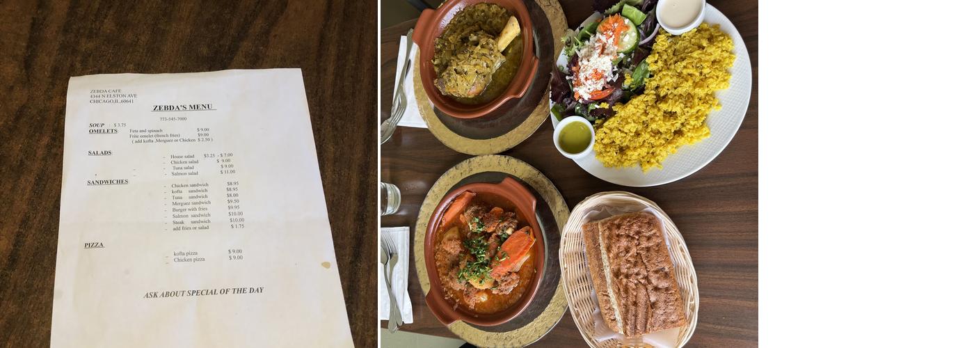 Zebda Menu