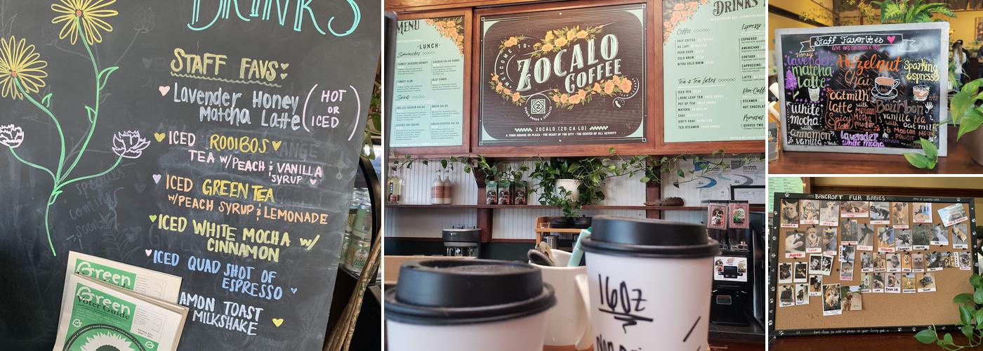 Zocalo Coffeehouse Menu