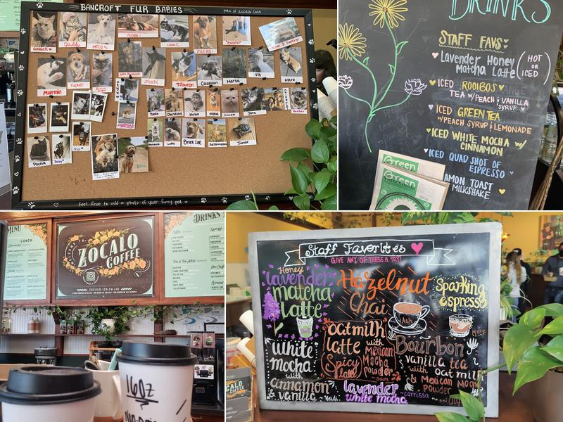 Zocalo Coffeehouse Menu