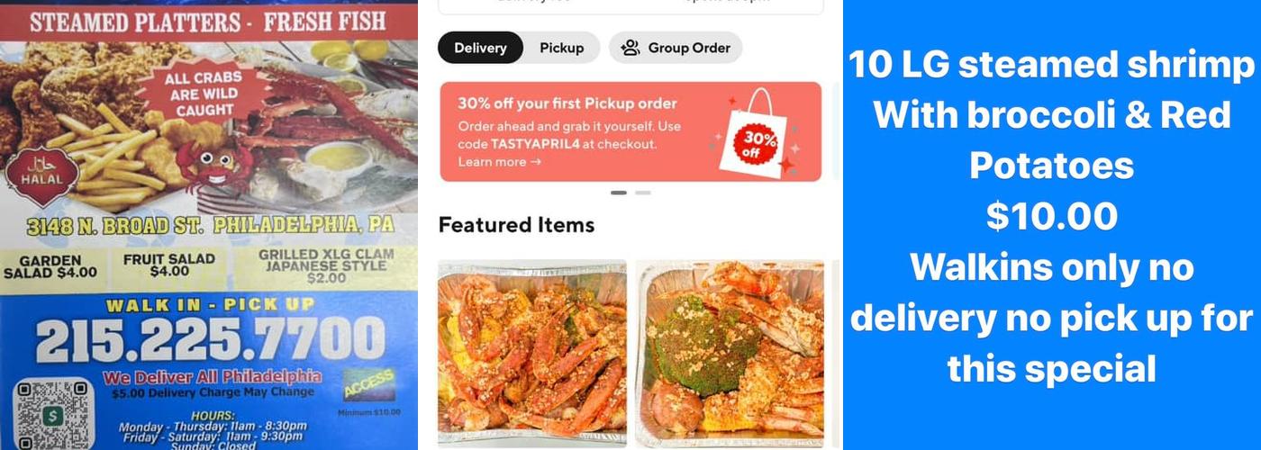 Sals Seafood Menu