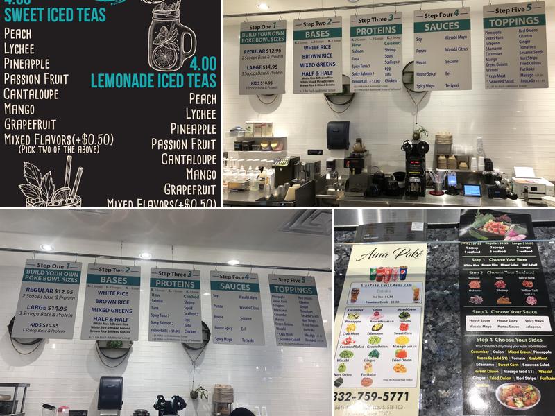 Aina Poke Menu