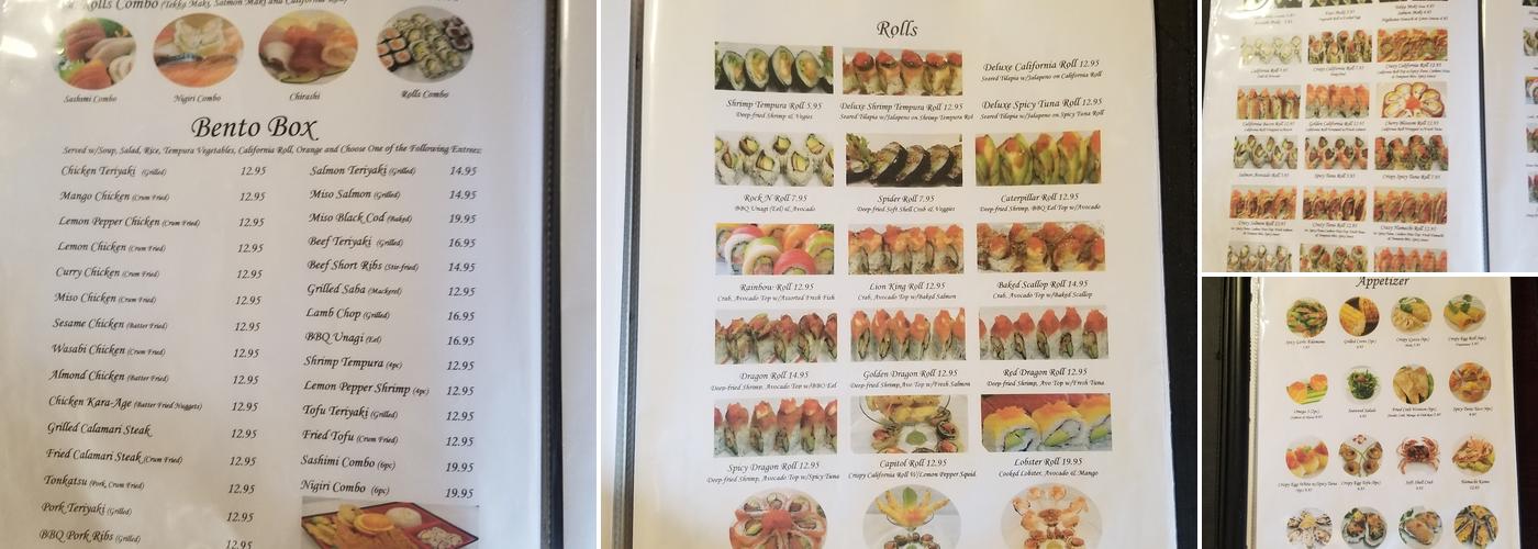 AJ's Kitchen Menu