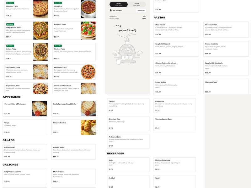 Alessandro's Place Menu