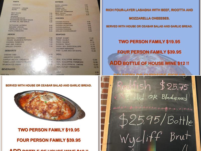 Alfonso's Menu
