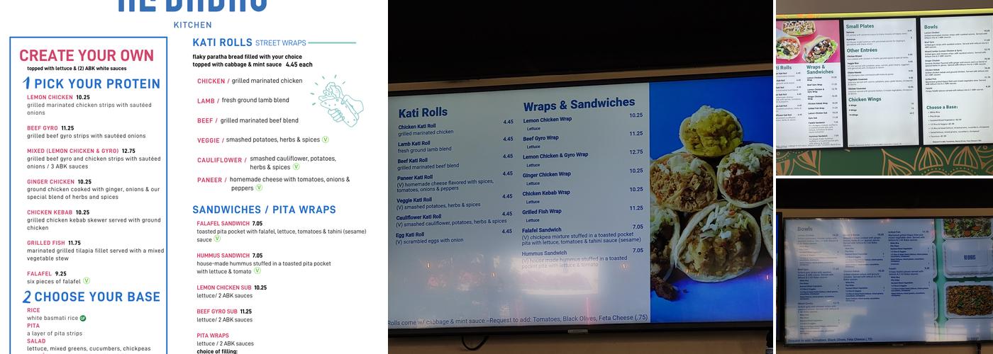 Ali Baba's Kitchen Menu