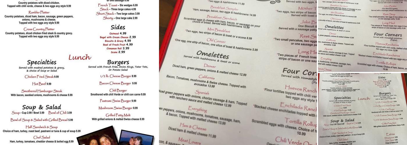 Alice’s Kitchen Menu