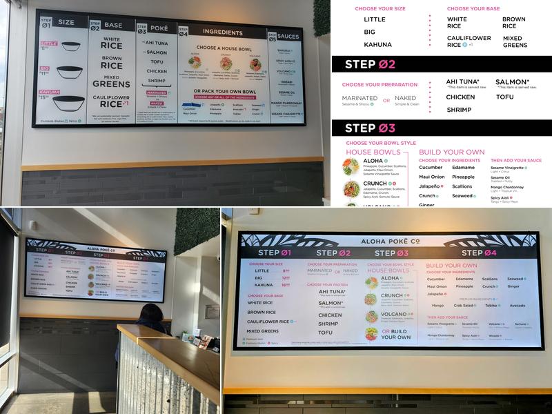 Aloha Poke Co. Menu