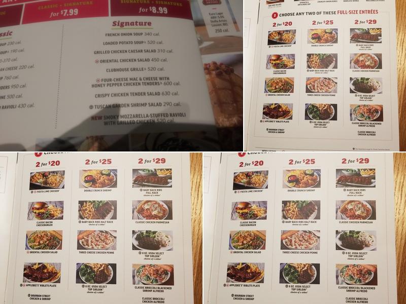 Applebee's Grill + Bar Menu
