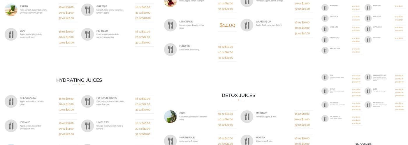Juice Barrel Menu