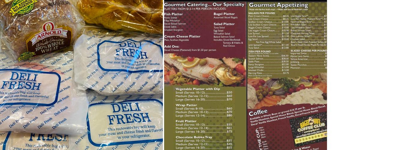 Bagel Hut Menu