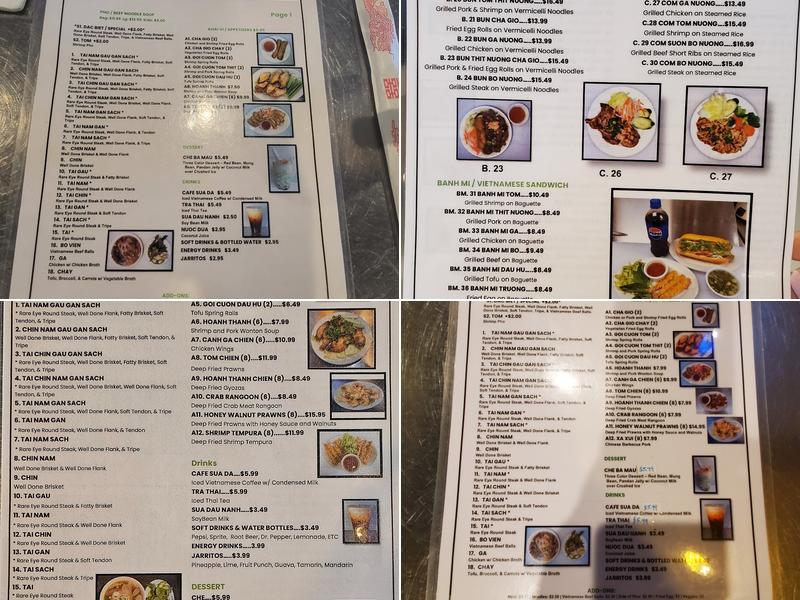 Basil Authentic Vietnamese Cuisine Menu