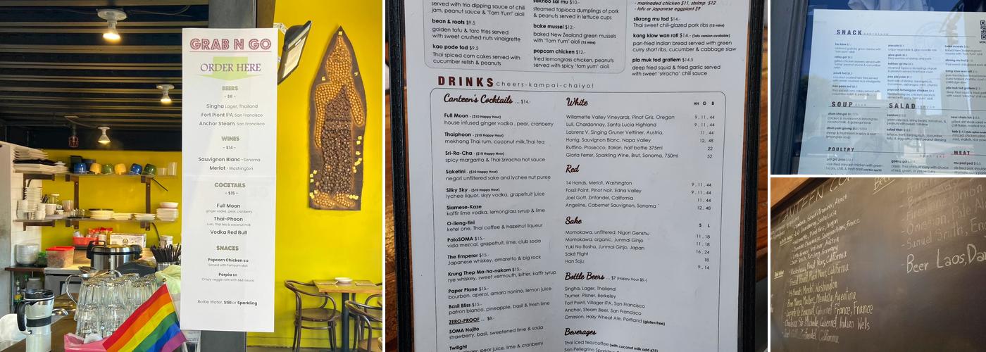 Basil Canteen Menu