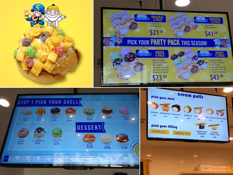 Beard Papa's Plano Menu