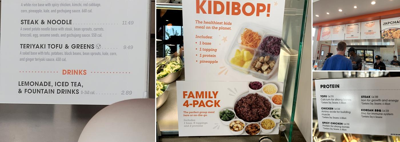 BIBIBOP Asian Grill Menu