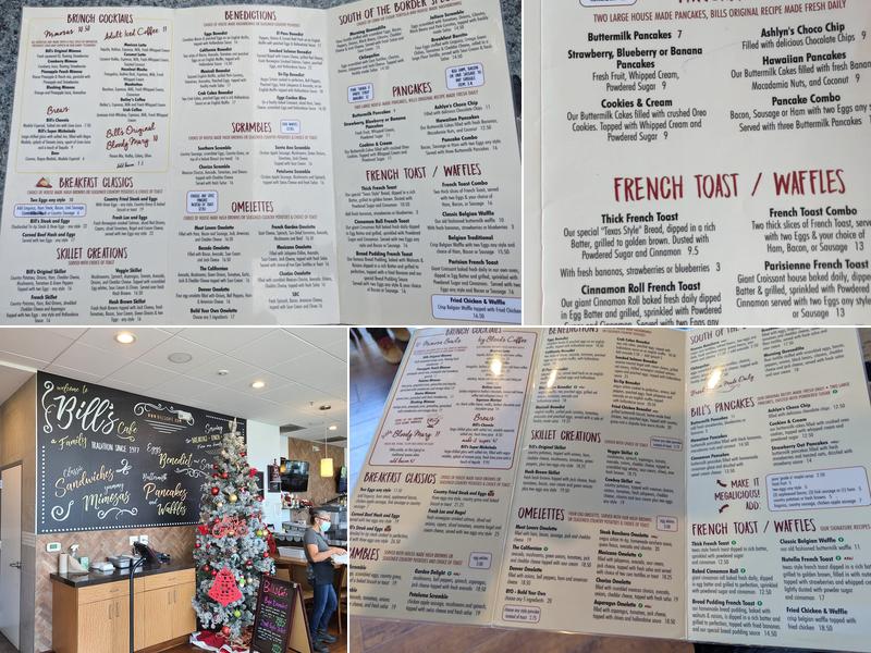Bill's Cafe- Newbury/King Menu