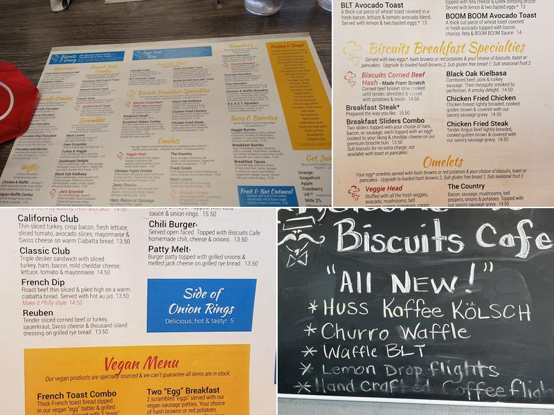 Biscuits Cafe Menu