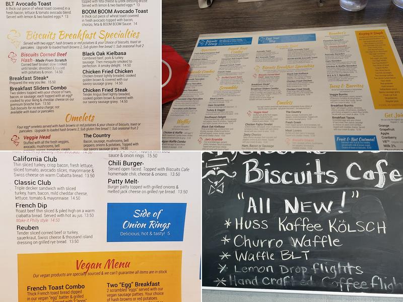 Biscuits Cafe Menu