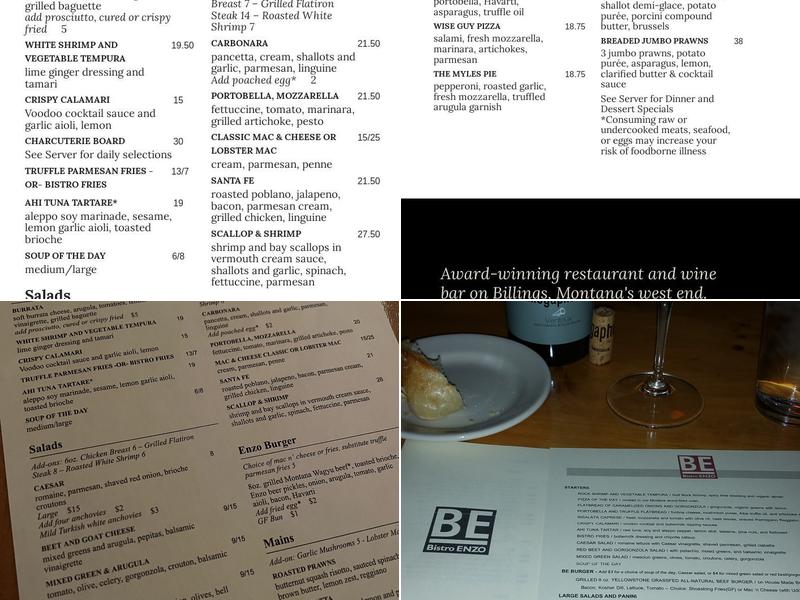ENZO Menu