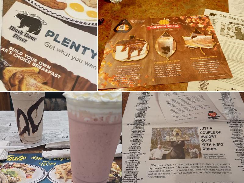 Black Bear Diner Menu